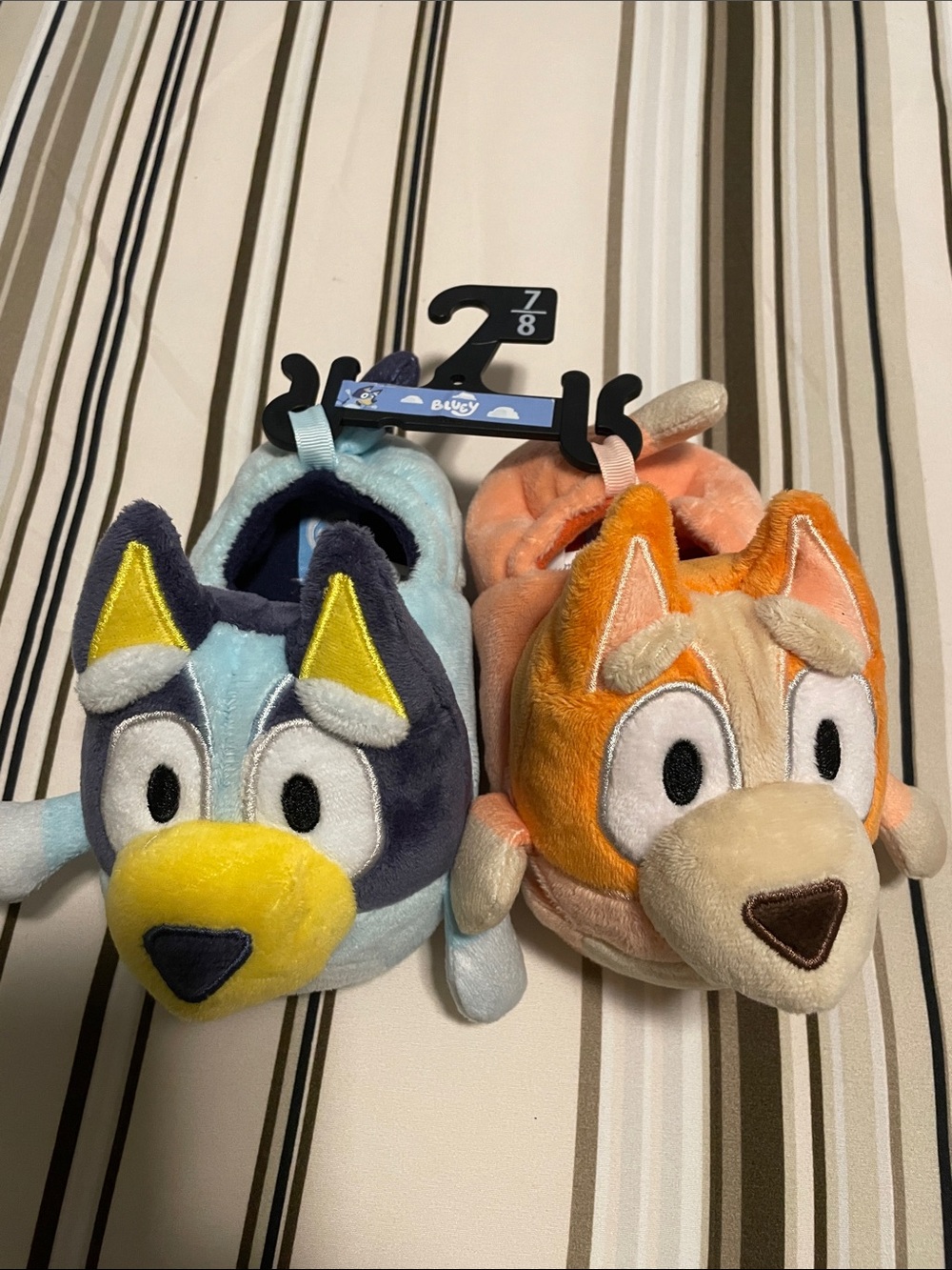 Brand new Bluey and Bingo kids Bluey Plush Slippers size 7 / 8